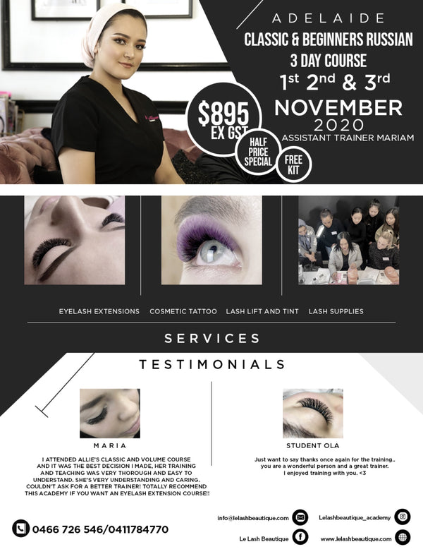 Lash Courses with Mariam on Now!
