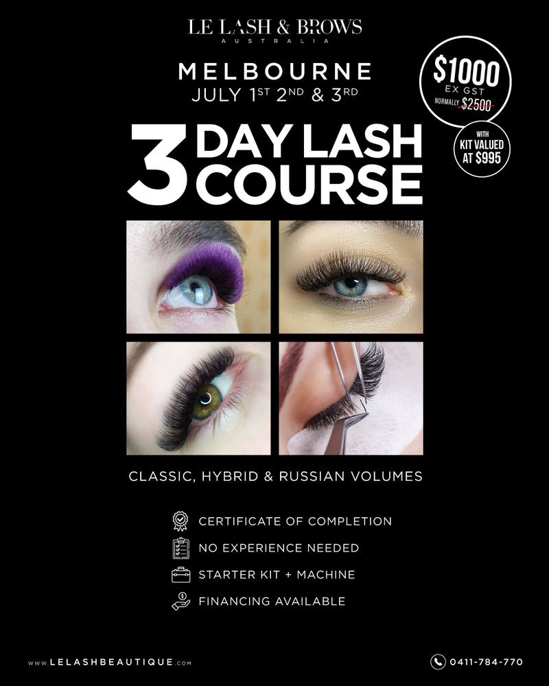 Melbourne 3 Day Classic + Russian Volume Lash Course (Allie)